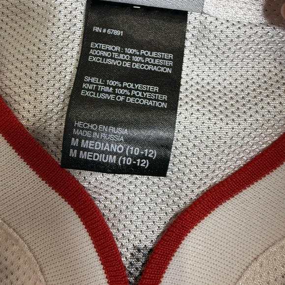 Dwayne Wade # 3 Miami Heat M Youth Reebok White Red Jersey Sz Medium (10-12) NBA - Picture 6 of 8